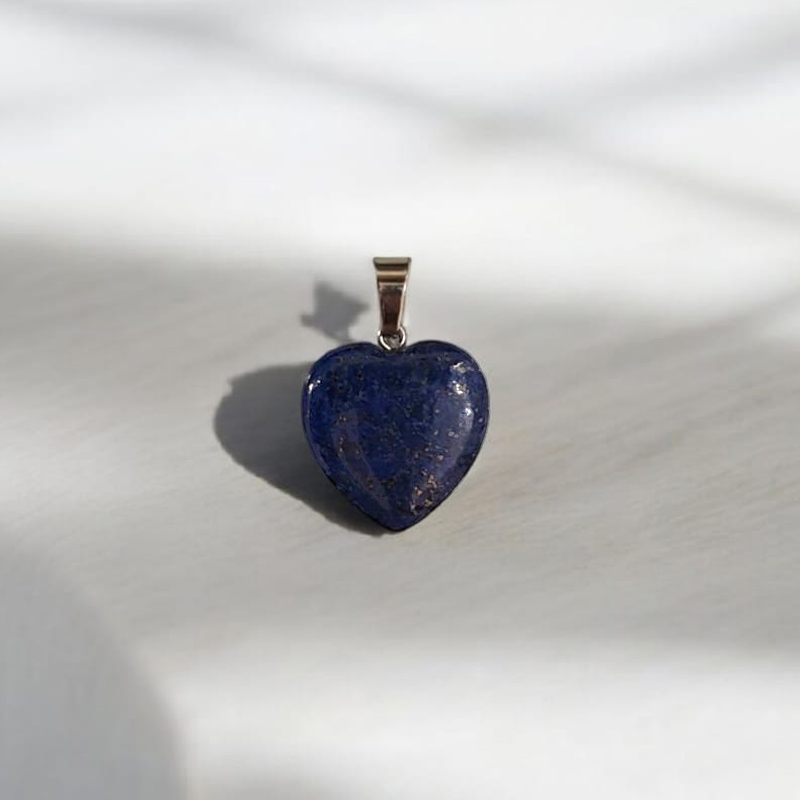 Dije Gema Lapislazuli Corazon