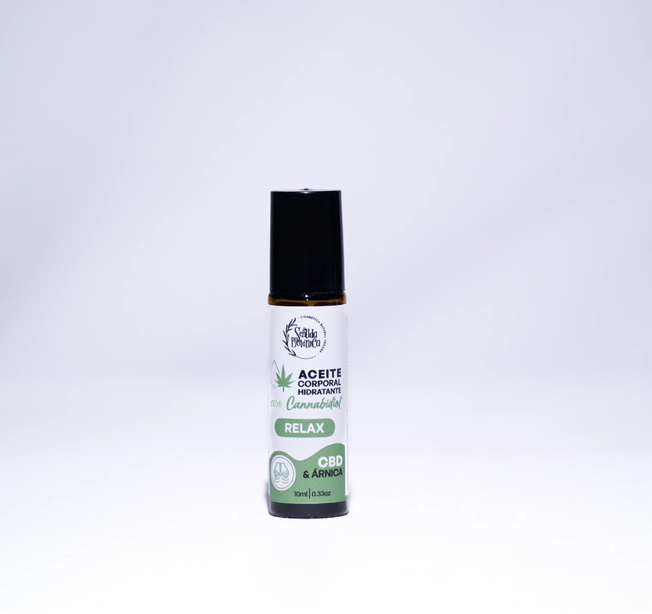 Aceite Corporal con Cannabidiol Relax, CBD &amp; Arnica, Roll-On x10ml, Sentida Botánica