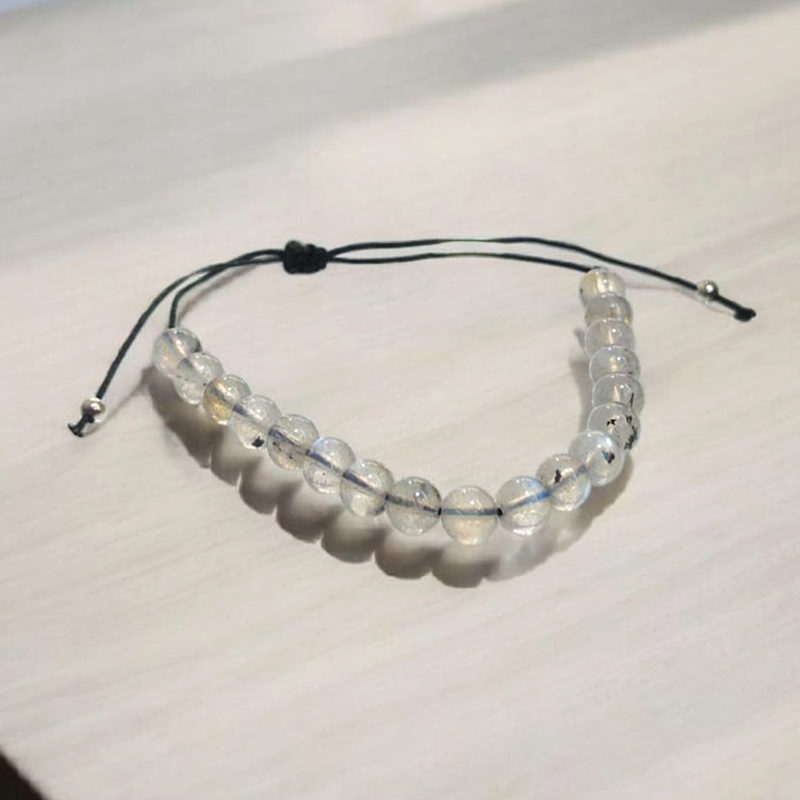 Pulsera Gema Labradorita Blue Hilo