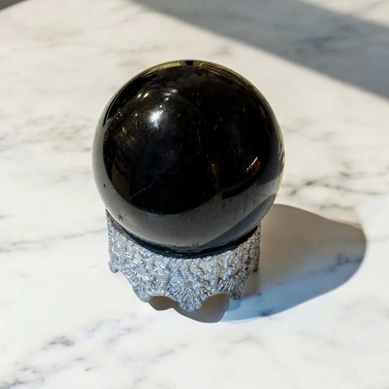 Esfera Turmalina Negra 5cm con Base