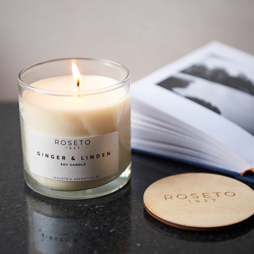 Vela Aromática Roseto Ginger &amp; Linden 250gr