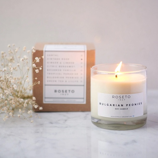 Vela Aromática Roseto Bulgarian Peonies 250gr