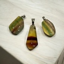 Dije Gema Fluorita Arcoiris Rolada