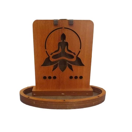 Cascada de Humo Madera Buda 13cm Colores Varios