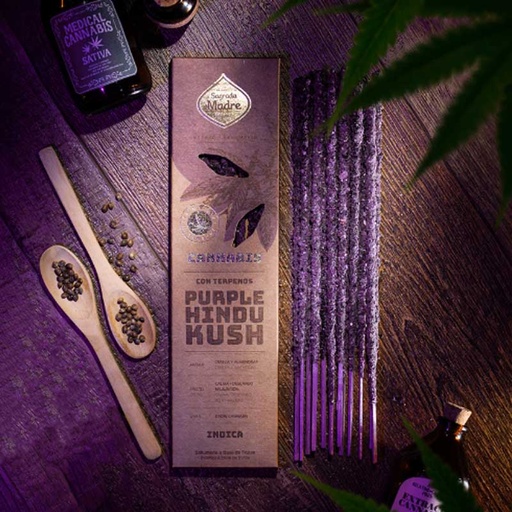 Sahumerio Cannabis Purple Hindu Kush, Sagrada Madre