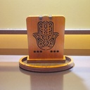 Cascada de Humo Madera Mano de Fatima 12cm Colores Varios