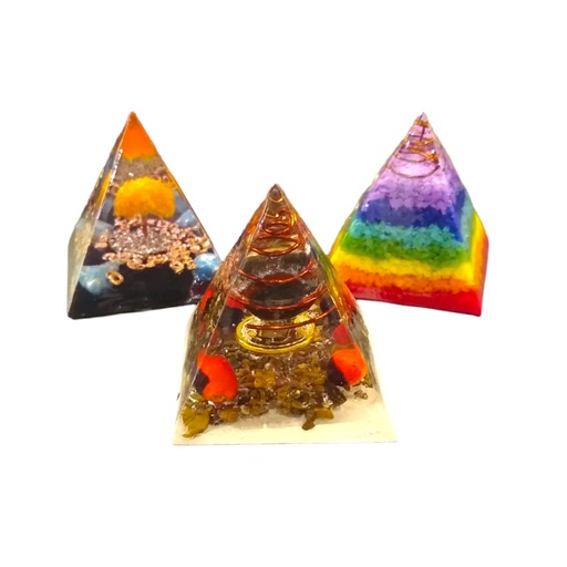 Orgonite Piramide Varios Modelos 4x4cm