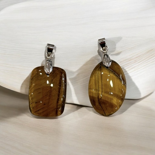 Dije Gema Ojo de Tigre Modelos Varios Medianos/Grandes