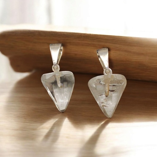 Dije Gema Cuarzo Cristal Mini Pendulo