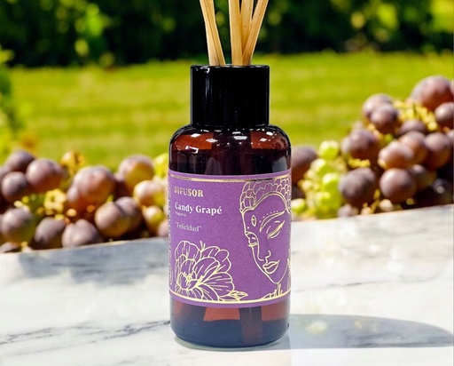 Difusor Aromanza 60ml Candy Grape, Felicidad
