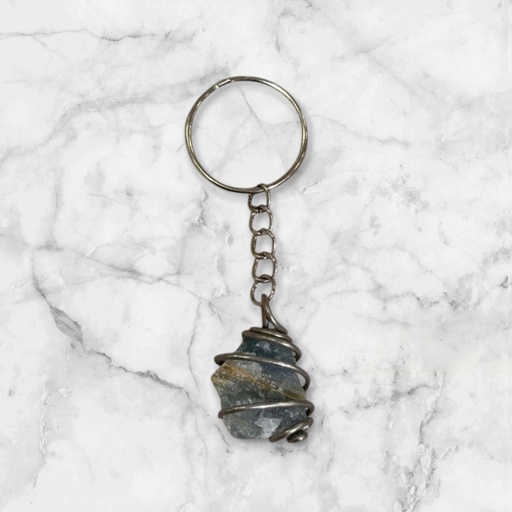 Llavero Piedra Onix Cielo en Bruto