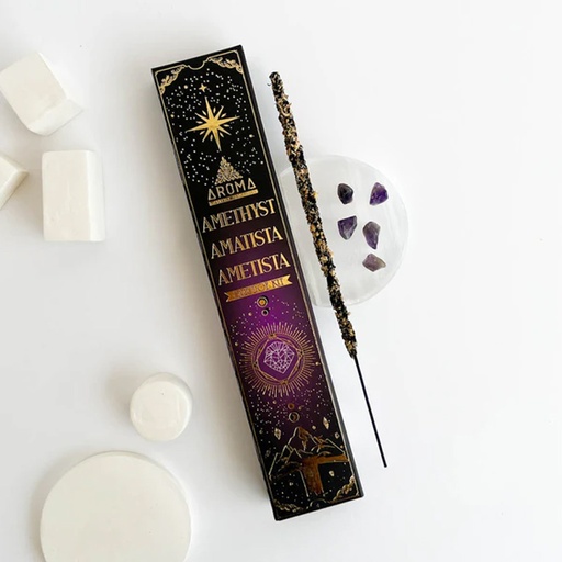 [7799175017991] Sahumerio Aroma Crystal Scents, Amatista