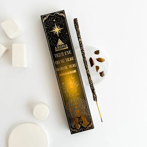 [7799175017922] Sahumerio Aroma Crystal Scents, Ojo de Tigre