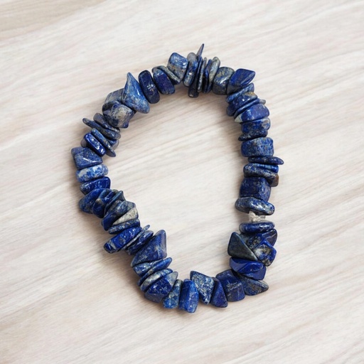 Pulsera Gema Lapislazuli Elastica Escallas