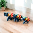 Elefante Resina Azul