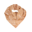 Pañuelo Monstera Camel 50x50cm