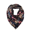 Pañuelo Flores Black 70x70cm