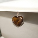 Dije Gema Ojo de Tigre Corazon