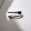 Anillo Doble Corazon con Strass