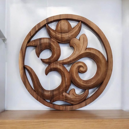 Colgante de Pared Om Madera 30cm