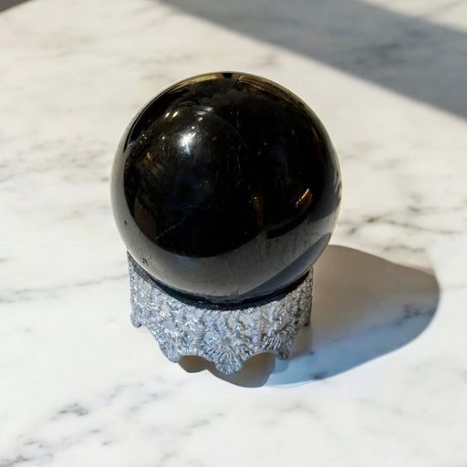 Esfera Turmalina Negra 5cm con Base
