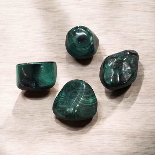 Malaquita Rolada de 2 a 3cm