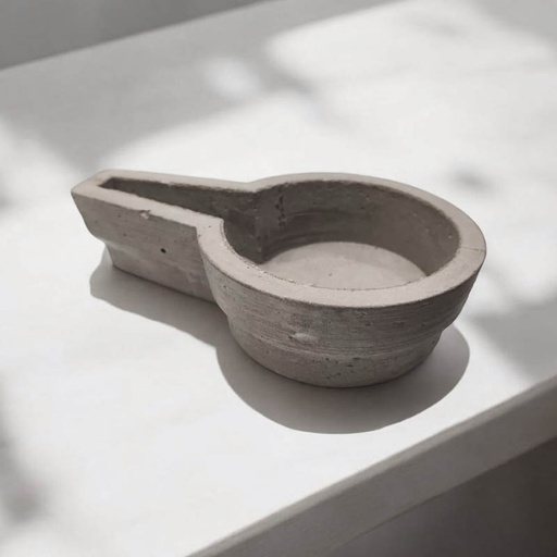 Sahumador Cemento 13cm Colores Varios