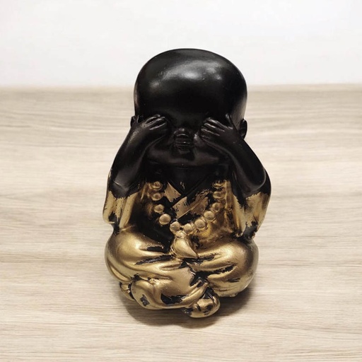 Buda Bebe Negro Mantra 5cm Modelo N°3