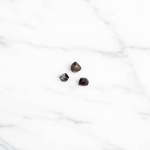 Diamante Herkimer Amatista 0.7 a 1cm