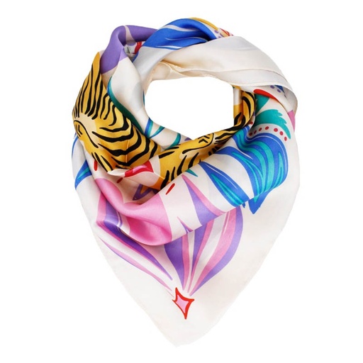 Pañuelo Twins Tiger 70x70cm