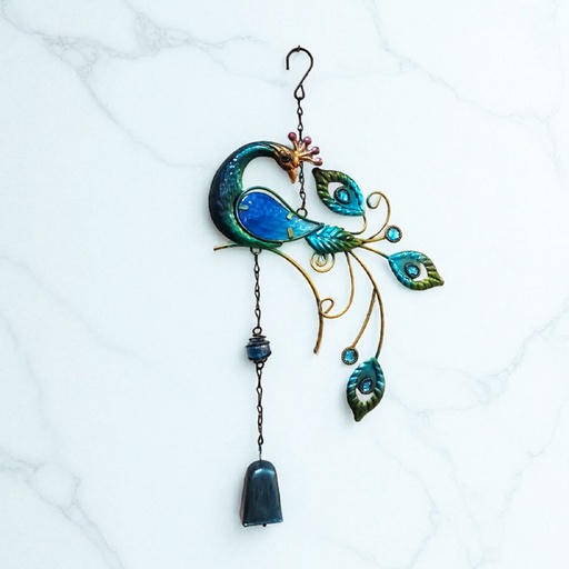 Movil Metal Pavo Real 45cm