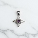 Dije Nudo de Brujas Mini Amatista Rolada