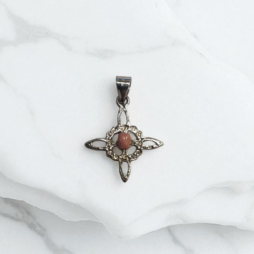 Dije Nudo de Brujas Mini Rodocrosita Rolada