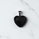 Dije Gema Onix Negro Corazon