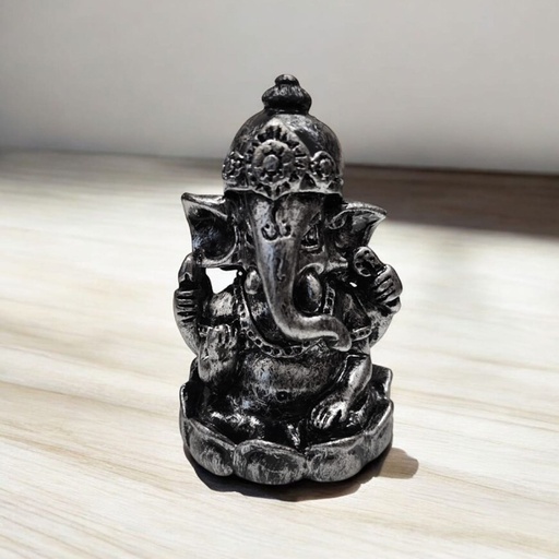 Ganesha Resina Plata 6cm