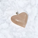 Dije Gema Cuarzo Rosa Corazon Grande