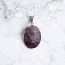 Dije Gema Amatista Oval con Virola