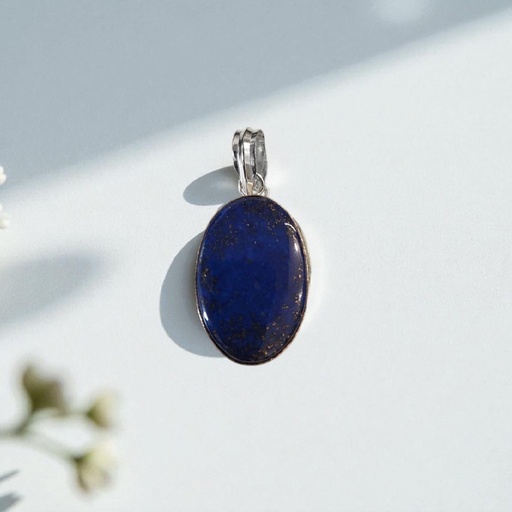 Dije Gema Lapislazuli Medallon