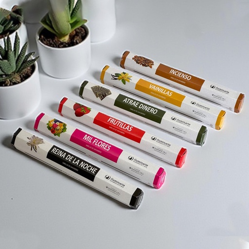 Sahumerio Iluminarte Linea Blanca Mil Flores x15u