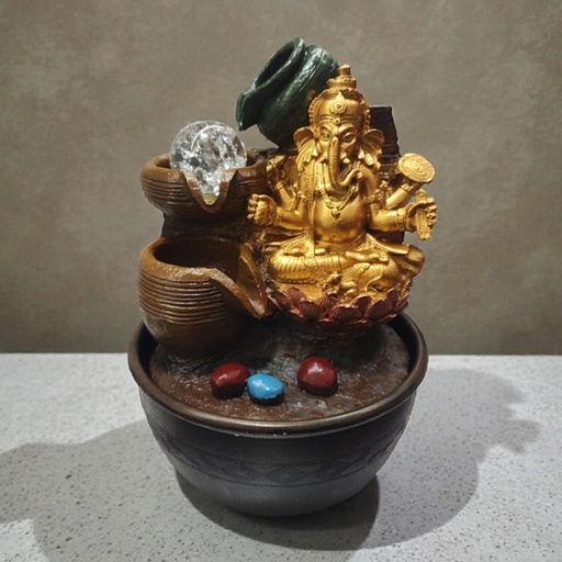 Fuente de Agua con Luz LED Mediana N°27